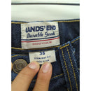 Lands End Mens Straight Fit Denim Jeans Size 36 Made In USA Durable Goods