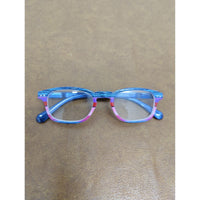 Blue Planet Eyewear Rectangle Glasses With Case - Blue & Pink Frames