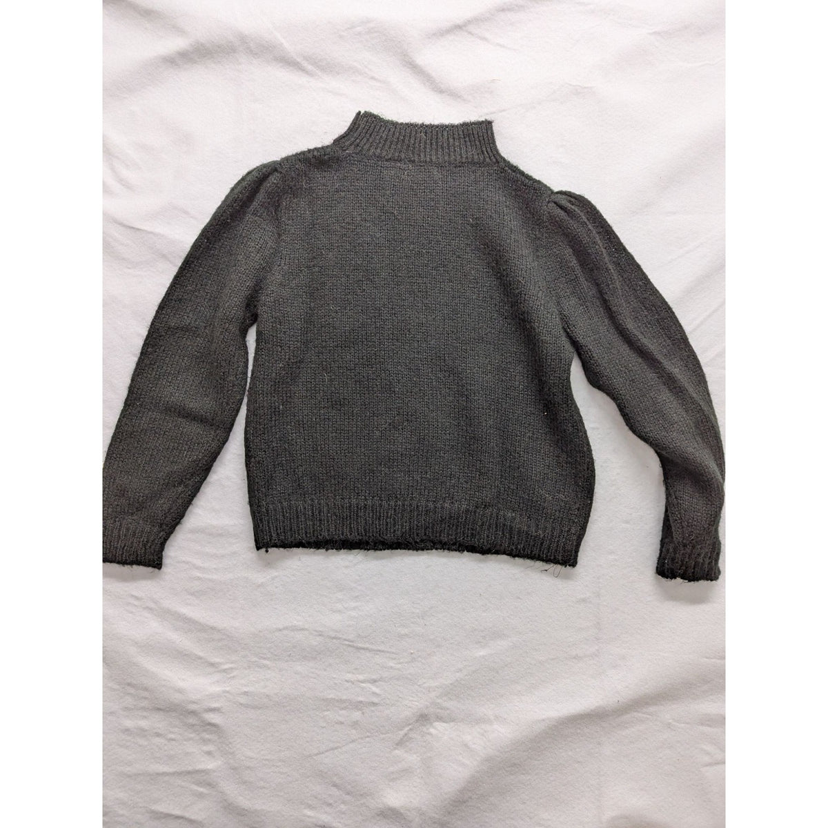 Shenanigans Womens Moth Sweater M Gray 100% Acrylic Made In Korea