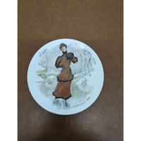Henri DArceau Limoges Porcelain Collector Plate Colette 1890 Les Femmes Du Siècle Hand-Painted 1976