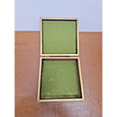 Vintage Hand-Painted Wooden Trinket Box With Scenic Tree Design & Hinged Lid