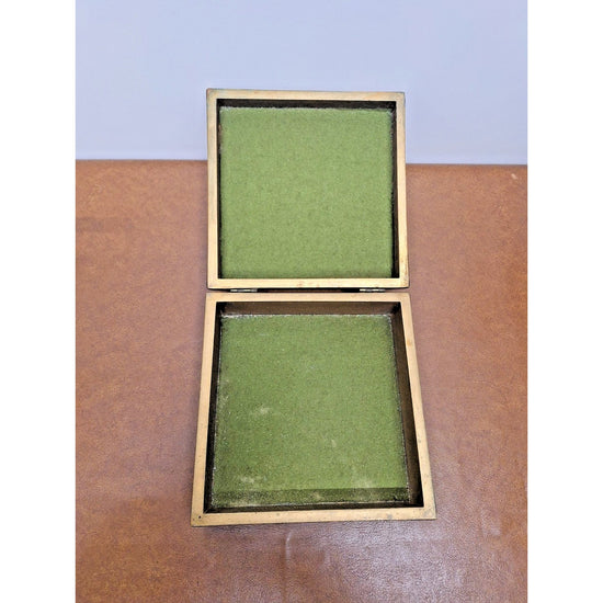 Vintage Hand-Painted Wooden Trinket Box With Scenic Tree Design & Hinged Lid