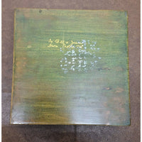 Vintage Hand-Painted Wooden Trinket Box With Scenic Tree Design & Hinged Lid