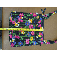Vera Bradley Hipster Crossbody Bag In Wildflower Garden Print Quilted Fabric Adjustable Strap Multiple Zipper Pockets 11" x 11"