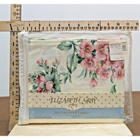 Elizabeth Gray Decorative Fabric 108" X 90" Misty Blue Multi Floral Cotton Blend