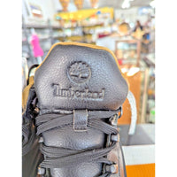 Timberland Euro Hiker Shell Toe Black Leather Hiking Boots Size Y2.5
