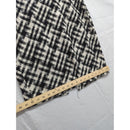 White House Black Market Plaid Pencil Skirt Size 8 Black & White Tweed Back Zip 24" Length