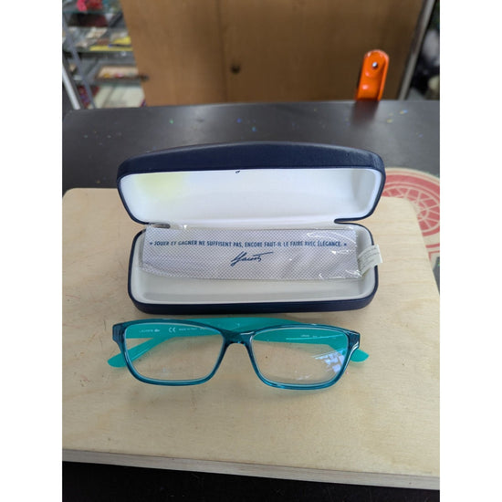 Lacoste Blue Hard Case Turquoise Eyeglasses L3803B 51-13 135 Made In Italy