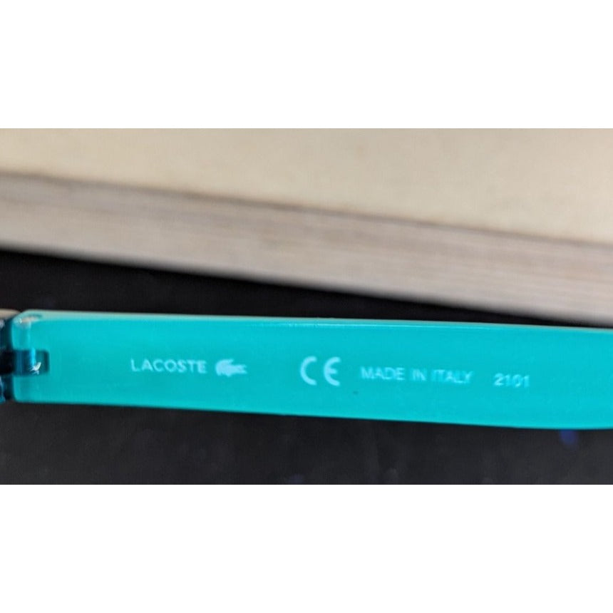 Lacoste Blue Hard Case Turquoise Eyeglasses L3803B 51-13 135 Made In Italy
