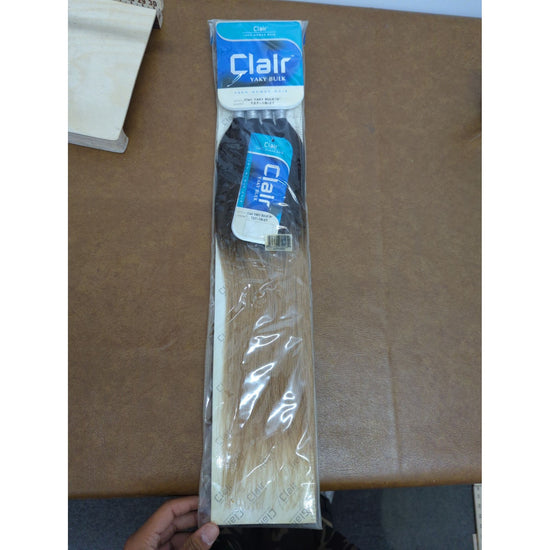 Clair Yaky Bulk 18" 100% Human Hair Extensions T27-1B/27