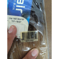 Clair Yaky Bulk 18" 100% Human Hair Extensions T27-1B/27