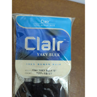 Clair Yaky Bulk 18" 100% Human Hair Extensions T27-1B/27