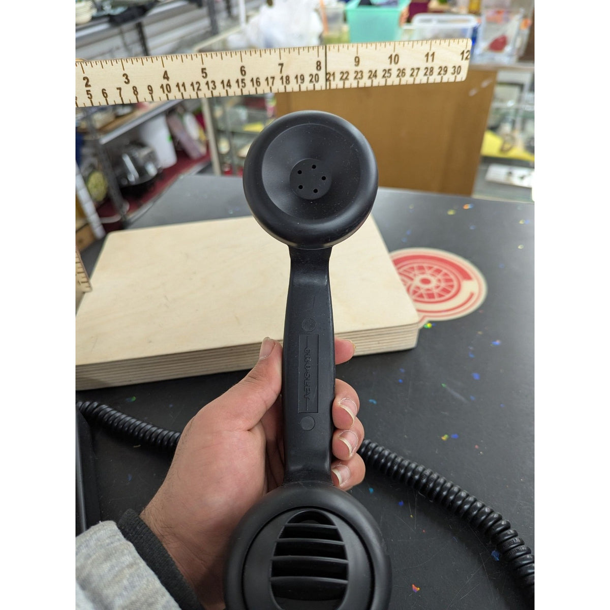 Crosley CR62 Retro Black Rotary Style Corded Desk Telephone