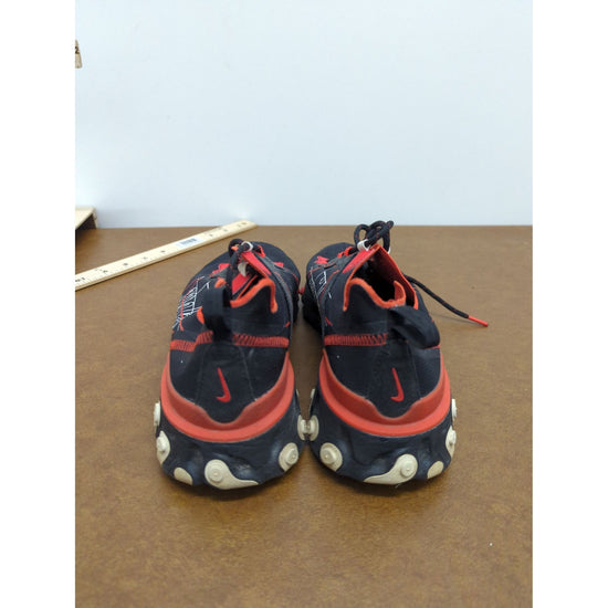 Nike React Element 55 Black & Red Mens Running Shoes Size 10.5