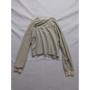 Kirious Los Angeles Womens Striped Long Sleeve Crop Top