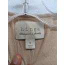 Hinge Ruffled Sheer Layered Beige Jacket Womens Size M Made In India