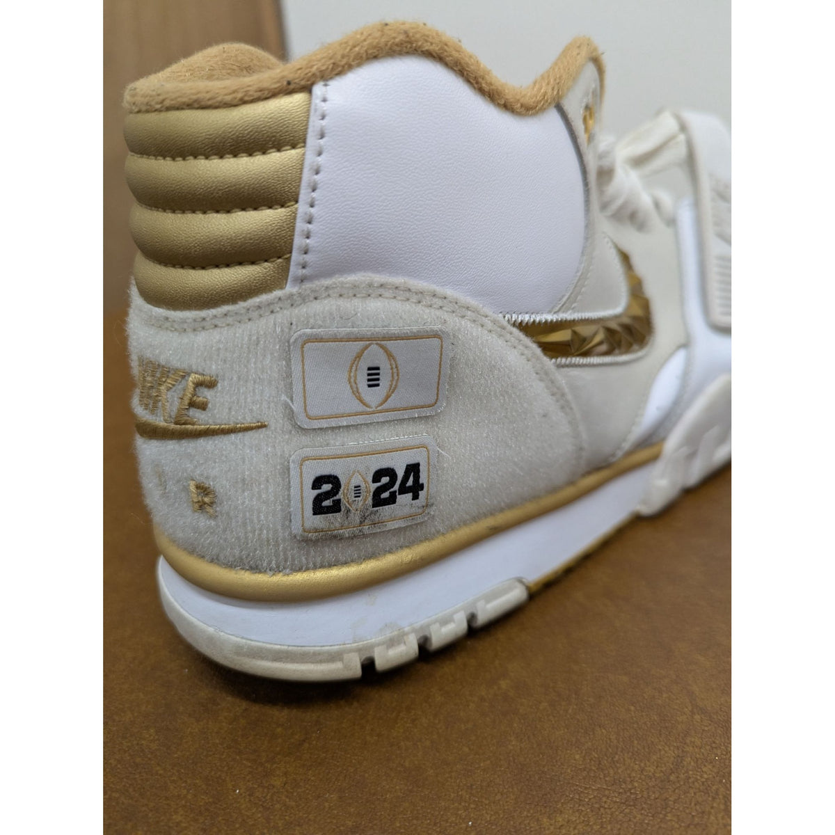 Nike Air Trainer 1 Sail Gold Vintage Mid Top Sneakers