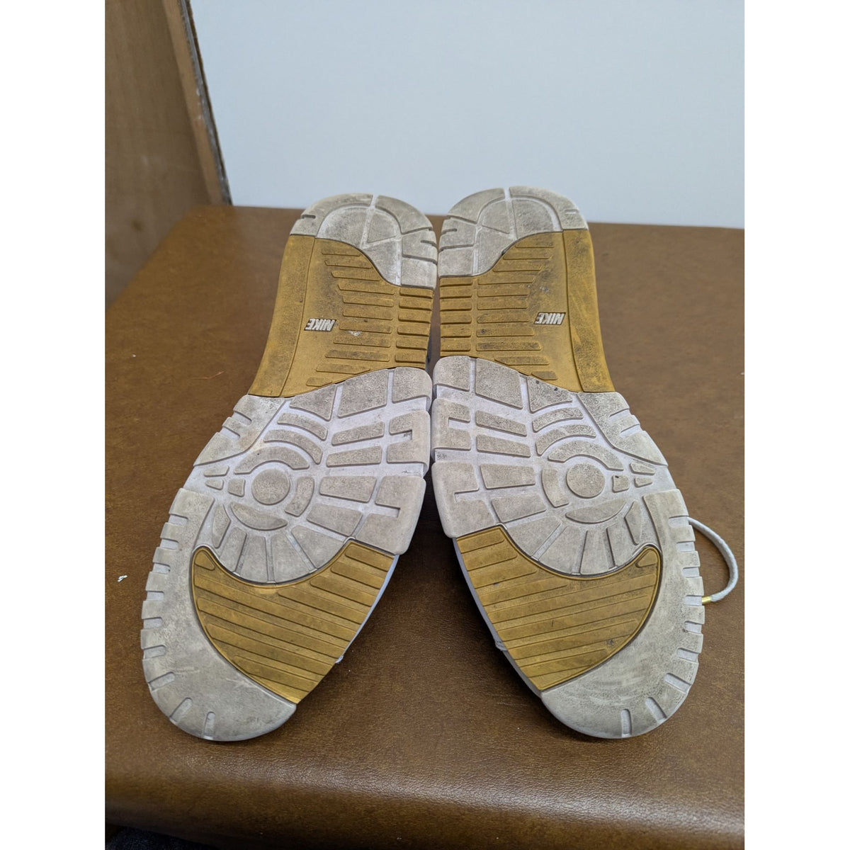 Nike Air Trainer 1 Sail Gold Vintage Mid Top Sneakers