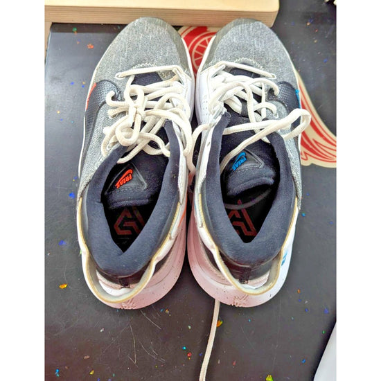 Nike Air Zoom Freak 4 Basketball Shoes White/Gray/Orange 6Y