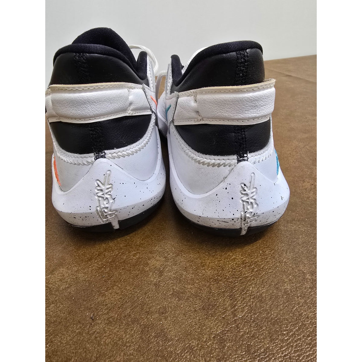 Nike Air Zoom Freak 4 Basketball Shoes White/Gray/Orange 6Y
