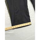 Style & Co Sport Black Drawstring Flare Pants With Green Stitching Size Small Cotton Blend Made In Vietnam