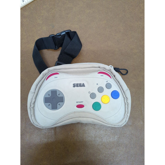 Sega Saturn Controller-Shaped Beige Waist Bag With Adjustable Strap & Inner Pocket
