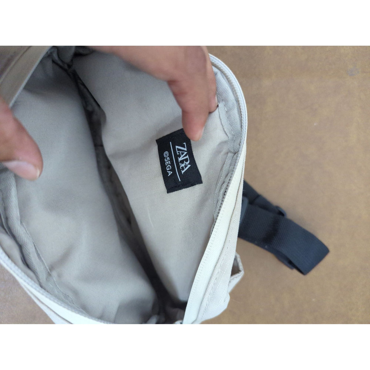 Sega Saturn Controller-Shaped Beige Waist Bag With Adjustable Strap & Inner Pocket