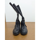 Merrell Womens Black Leather Suede Tall Heeled Boots With Side Zippers Size Unkn