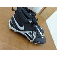 Nike Alpha Huarache Varsity 3 Mid Baseball Cleats Black/White Mens Size 6.5 Pre-Owned
