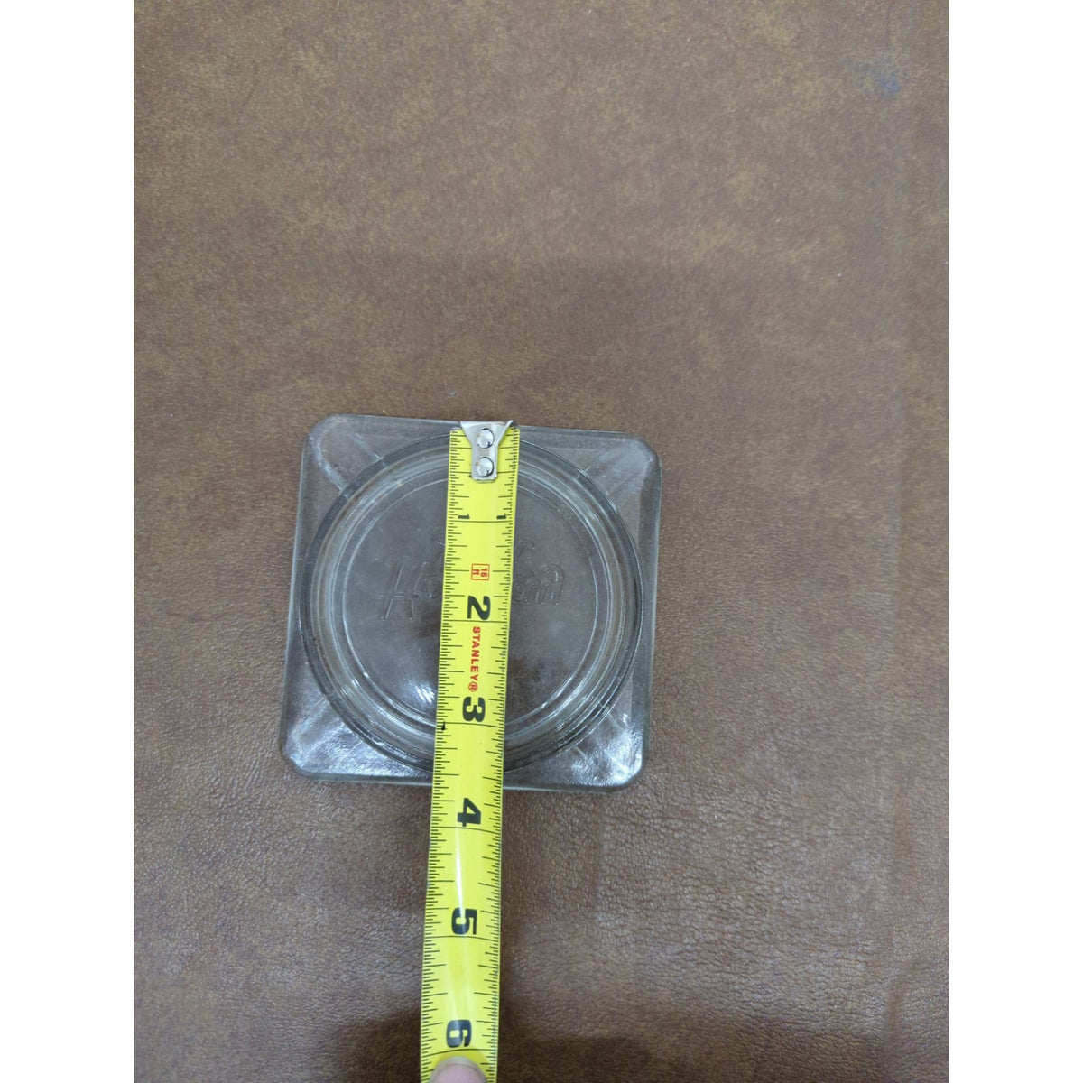 Vintage Holiday Inn Square Glass Ashtray 4" Clear Glass Collectible