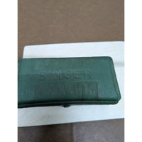 Vintage Singer Buttonholer Sewing Machine Attachment Green Case Collectible Sewi