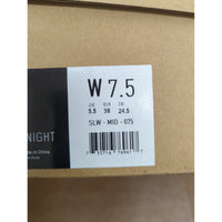 Sole District Womens Black Leather Ankle Boots W7.5 With Box