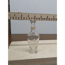 Vintage Clear Glass Perfume Bottle With Stopper 3.5 Inches Tall