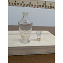 Vintage Clear Glass Perfume Bottle With Stopper 3.5 Inches Tall