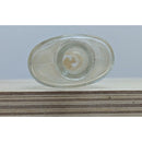 Vintage Clear Glass Perfume Bottle With Stopper 3.5 Inches Tall