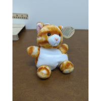 Palm Pals Kitty Plush Toy - Eco-Friendly 5" Orange & White Cat Stuffed Animal