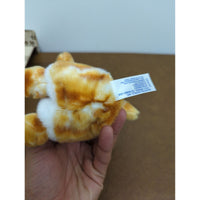 Palm Pals Kitty Plush Toy - Eco-Friendly 5" Orange & White Cat Stuffed Animal