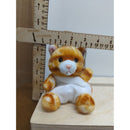 Palm Pals Kitty Plush Toy - Eco-Friendly 5" Orange & White Cat Stuffed Animal