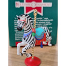 Hallmark 1989 Carousel Zebra Keepsake Ornament By Linda Sickman