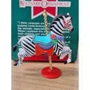 Hallmark 1989 Carousel Zebra Keepsake Ornament By Linda Sickman