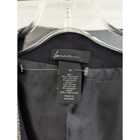 Lane Bryant Womens Open Front Blazer Jacket Size 18 Gray & Black