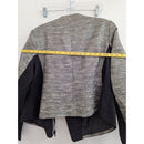Lane Bryant Womens Open Front Blazer Jacket Size 18 Gray & Black
