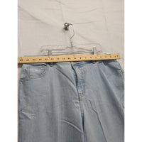 Gloria Vanderbilt Womens Light Wash Denim Jeans Size 18 Straight Leg Comfortable