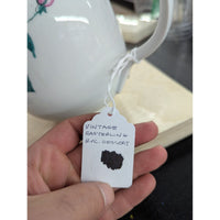 Vintage Easterling Bavaria Rose Pattern Porcelain Coffee/Tea Pot 8" Tall