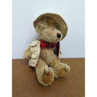 Boyds Bears Explorer Teddy Bear Plush With Hat & Vest 8 Inches Collectible Display Toy Gift
