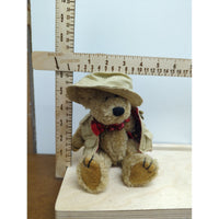 Boyds Bears Explorer Teddy Bear Plush With Hat & Vest 8 Inches Collectible Display Toy Gift