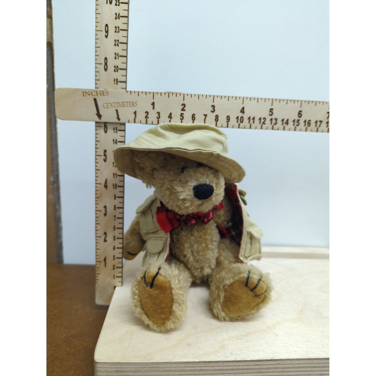 Boyds Bears Explorer Teddy Bear Plush With Hat & Vest 8 Inches Collectible Display Toy Gift