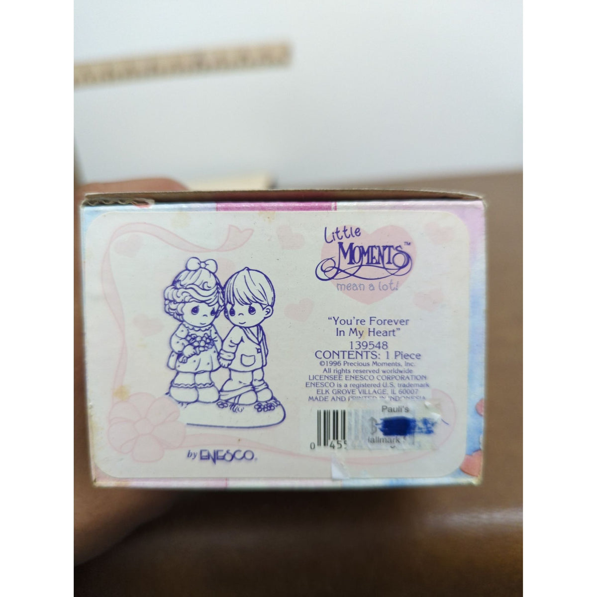 Precious Moments You’re Forever In My Heart 1996 Figurine 139548 By Enesco 3.5” Collectible Gift Boxed