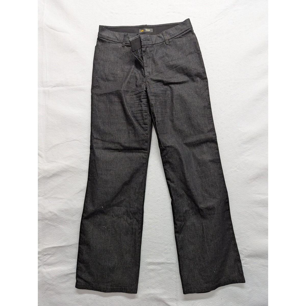 Levis Womens Black Denim Wide-Leg Jeans Size 8
