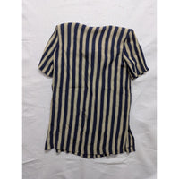 Alexis Womens Striped Button-Up Shirt Dress